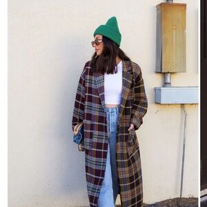 Plaid Long Coat
